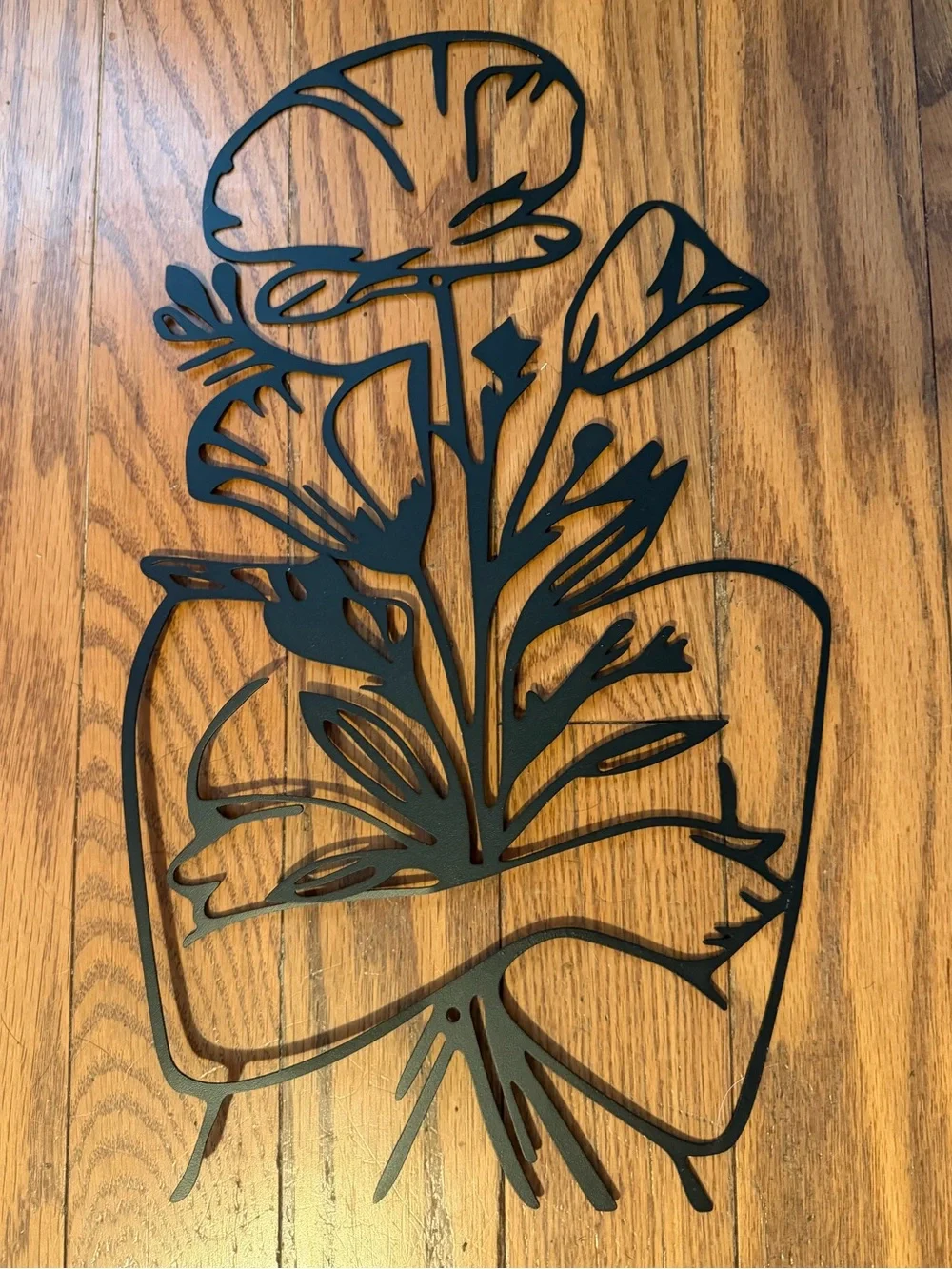 Metal Abstract Women Wall Decor